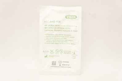 Vygon AMS-428 Ultra-Microbore Extension Set 60inch w/0.2 Micron Filter (x)